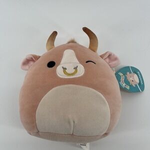 Squishmallow 5" Howland the Peach Brahma Bull Cow Exclusive‎ Plush BRAND NEW